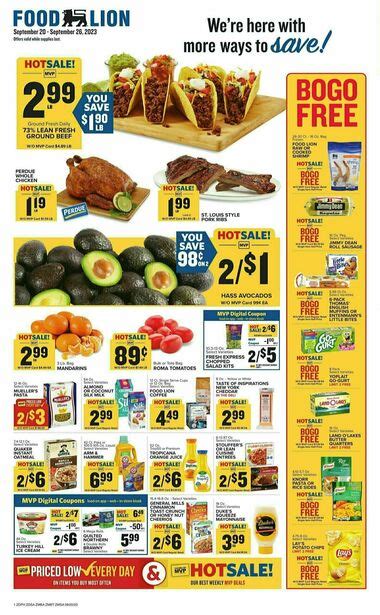 Browse through the current Food Lion Weekly Ad and look ahead with the sneak peek of the Food Lion ad for next week! Flip through all of the pages of the …. 