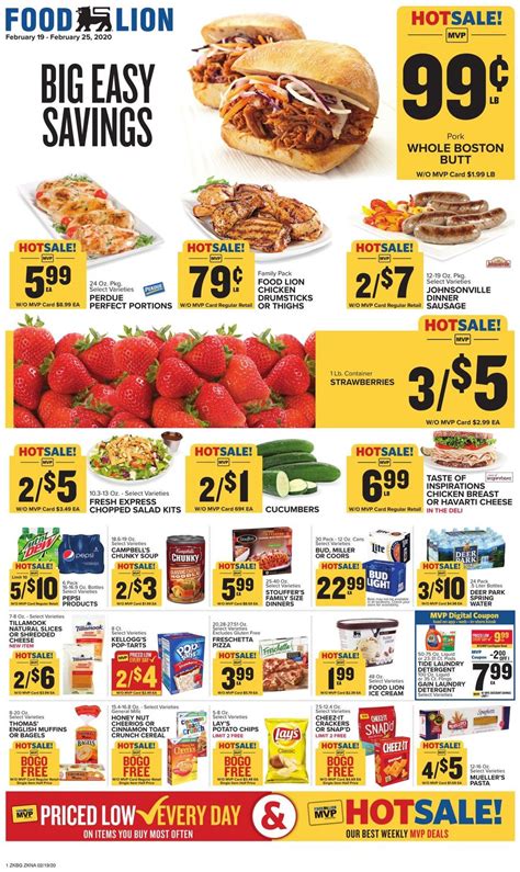January 30, 2024. Find the newest Food Lion weekly sale, valid Jan 31 - Feb 06, 2024. Save with the online circular regularly for exclusive promotions that add more discounts to in-store deals. Enjoy the special sale prices on your favorite items, such as Beef Chuck Roast, Boneless Pork Loin Roast, Nature's Promise Meat & Seafood, Food Lion .... 