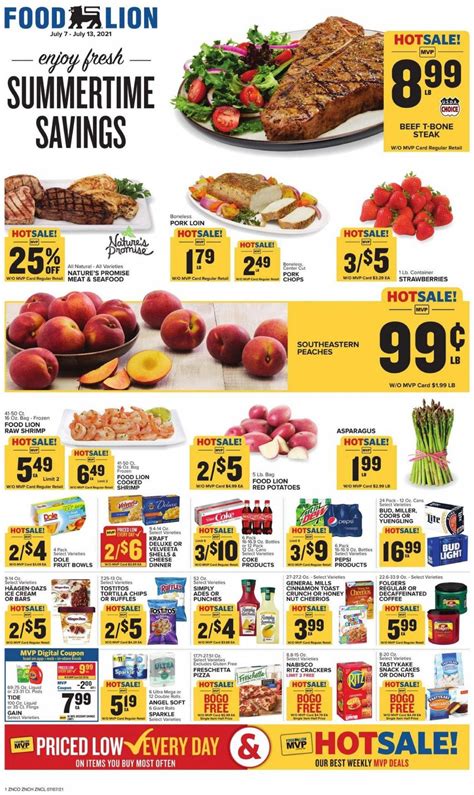 Check out the flyer with the current sales in Food Lion in R