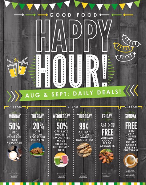 Food near me happy hour. Aug 9, 2023 · You’ll find drinks ranging from $2.50 – $5.50 and a food menu with local favorites and great prices. The steamed shrimp are one of the best happy hour values in Key West. Conch fritters, tenders, wings, fish dip, and bisque are all there too. (menu is provided below) Located at 512 Front Street * (305) 296-3124. 