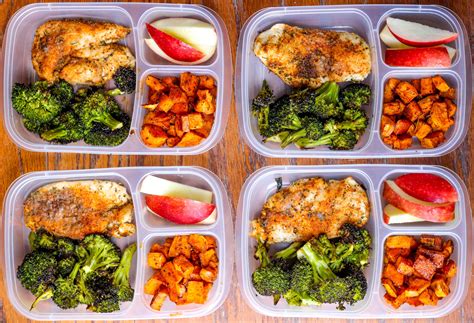 Food prep ideas for lunch. First, follow the instructions for our Instant Pot Chicken breast HERE. Then, follow our roasted root vegetables recipe HERE. Finally, cook 1 cup of quinoa either on the stovetop or in the Instant Pot. Once everything is cooked, assemble your meal prep lunch bowls by separating out the food into 4 portions. 