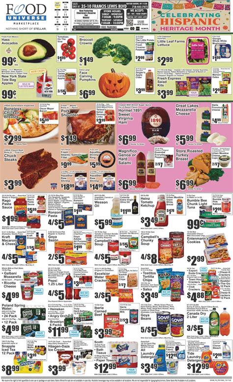 Food universe weekly circular. Browse the latest Key Food weekly ad, valid from Apr 26 – May 02, 2024. Save with the online circular regularly for exclusive promotions that add more discounts to in-store deals. Enjoy the special sale prices on your favorite items, such as By The Ear Yellow or BiColor Corn, Sold As Roast... Key Food is a group of independently owned ... 
