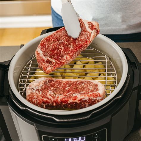 Grab a meat thermometer to check the internal temperature of your prime rib. Depending on the size of your meat will depend on cook time. So ensure to check by poking the thermometer in the thickest part of the meat. 115-120˚F for rare, 125-130˚F for medium-rare. 135-140 for medium doneness. 145-150 for medium-well.