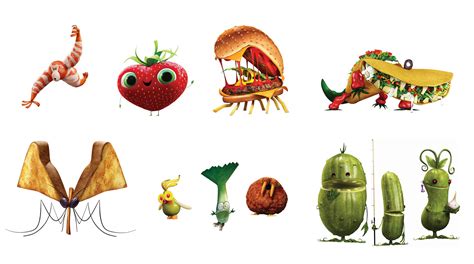 Sep 27, 2013 · The "foodimals" in "Cloudy 2" include Barry, a wide-eyed strawberry that takes a liking to Sam, hippopotatomus, eggplanatee, flamangos and the terrifying cheespider, a cheeseburger with sesame ... 
