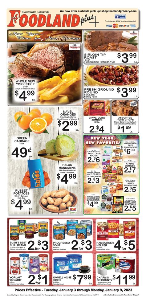 Foodland weekly ad guntersville al. Ford City Foodland. 14505 County Line Rd, Muscle Shoals, AL 35661. Store Phone (256) 446-5811. Monday - Sunday 07:00 am - 10:00 pm. Store Manager Janice Willis. (256) 446-5811. Weekly Ad Coupons View Other Locations. 