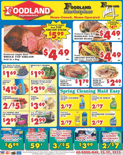  Home » Weekly Ads. Tuscumbia Foodland. View Ad. Find the Foodland Nearest You. Store Locator. Foodland. Coupons Weekly Ads Recipes. About Our Company. About us ... . 