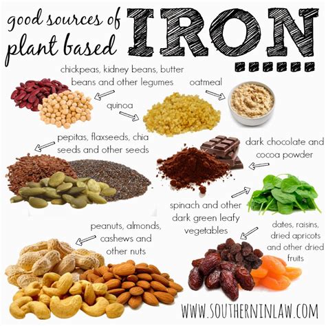 Foods highest in Iron and Protein - Self