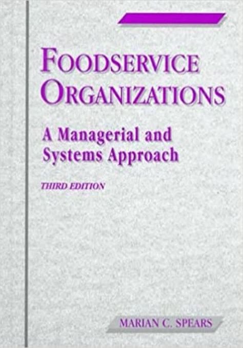 Foodservice orgnaizations a managerial and systems approach instructor s manual. - Ganadería mesteña en la españa borbónica (1700-1836).