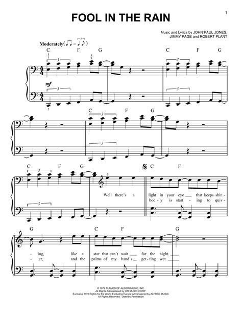 Fool in the rain piano sheet music. - Jvc lt 42dg8bj lcd tv service manual download.