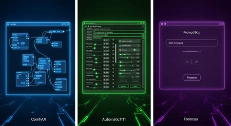 Fooocus vs comfyui.  ComfyUI offers unlimited power through node-based workflows, whil...