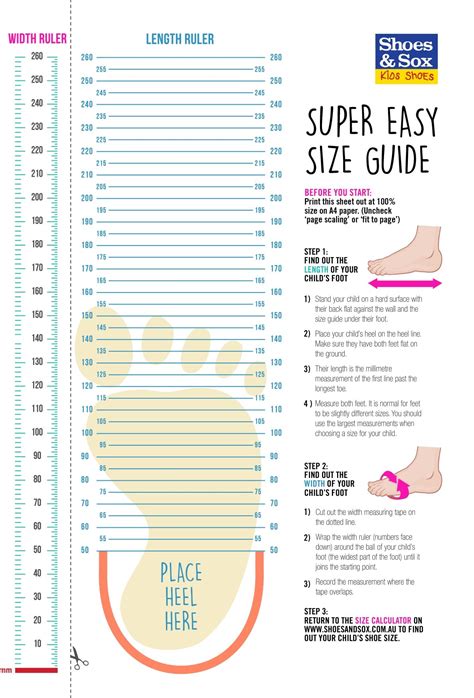Foot Measurement Printable