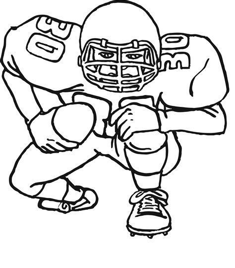 Football Coloring Shee