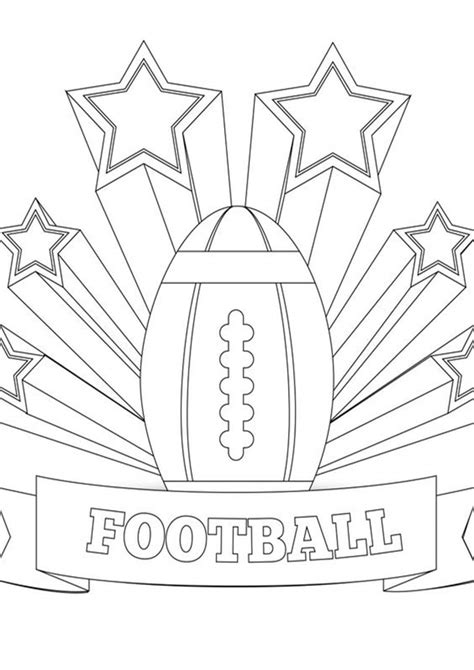 Football Colouring Pages Printable