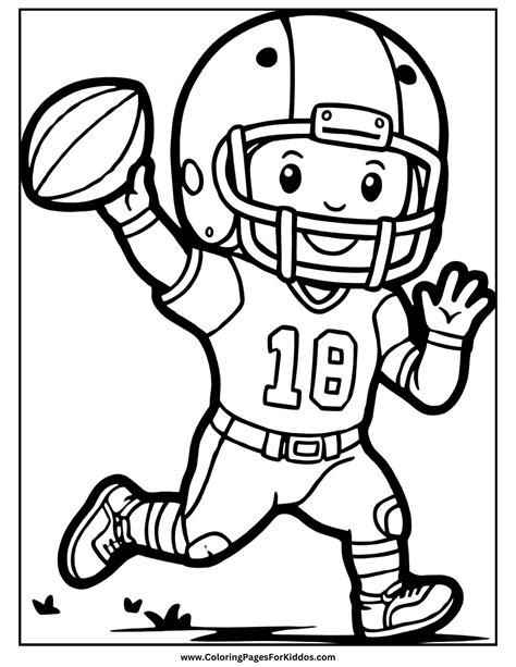 Football Colouring Pages Printable