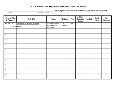 Football Equipment Inventory Spreadsheet With Check In Check Out Form