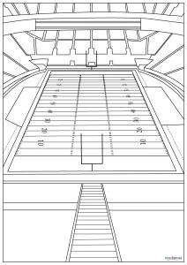 Football Field Coloring Page Printable Coloring Pages