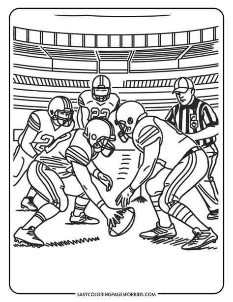 Football Game Coloring Pages Coloring Home