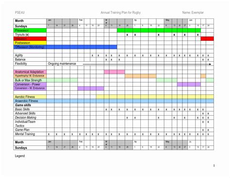 Football Practice Template Excel