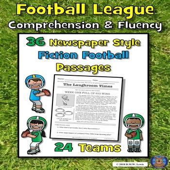 Football Reading Comprehension Worksheets - Laughroom Literacy