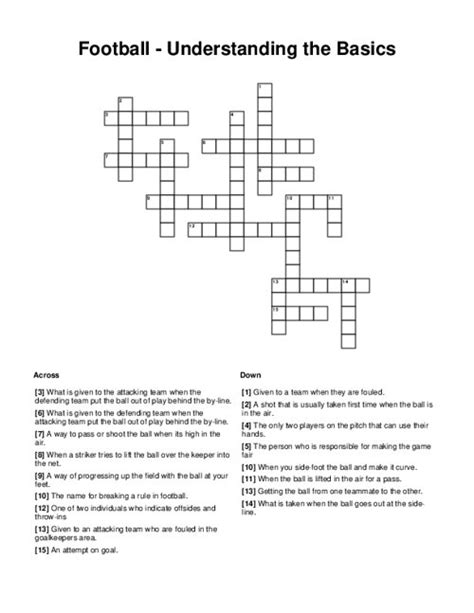 The Crossword Solver found 30 answers to "Person in stripes on a football field", 3 letters crossword clue. The Crossword Solver finds answers to classic crosswords and cryptic crossword puzzles. Enter the length or pattern for better results. Click the answer to find similar crossword clues.. 