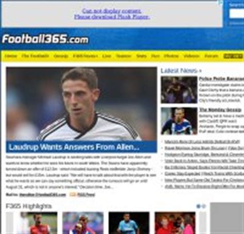 com is a website operated by Planet Sport Publishing&x27;s Planet Sport Network that also includes TEAMtalk, Planet Football, Planet F1 Planet Rugby, Tennis365 and LoveRugbyLeague from its base in Leeds. . Football365com