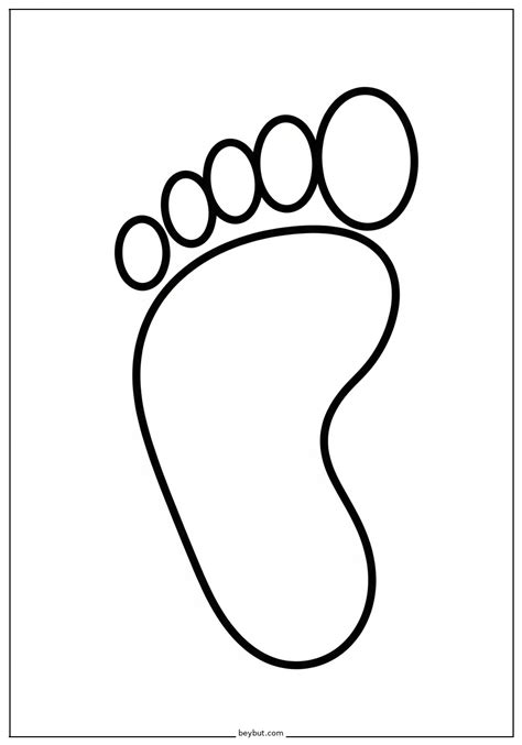 Footprint Coloring Page