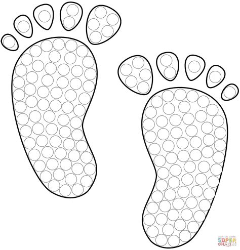 Footprint Coloring Shee