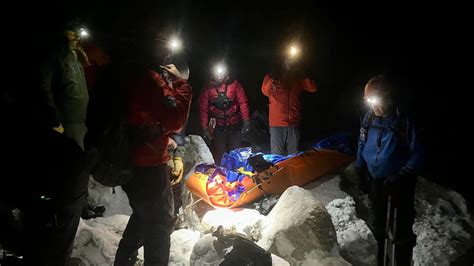 Footprints in the snow lead rescuers to Rocky Mountains hiker wearing a cotton hoodie with no way to warm themselves