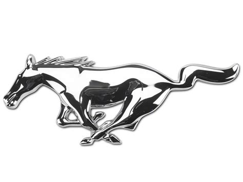 For Ford Mustang Chrome Grille Running Horse Pony Emblem …