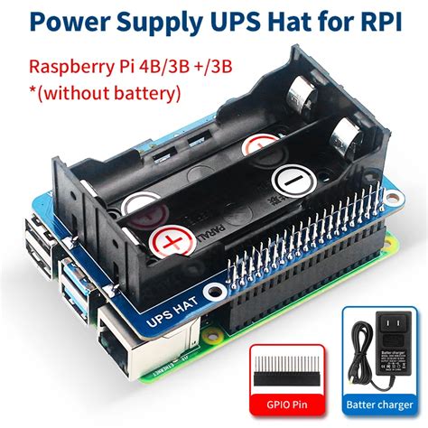 For Raspberry Pi UPS Power Supply Module GPIO Pin 5V Power …