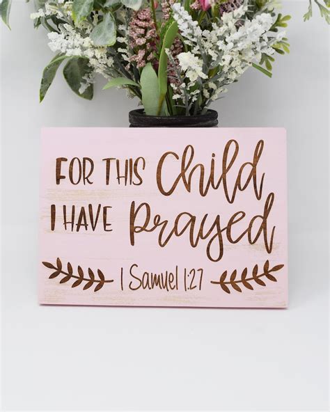 For This Child I Have Prayed - Etsy