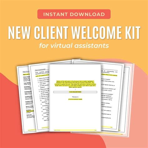 For Virtual Assistants New Client Welcome Kit