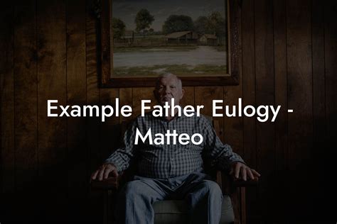 For example, the father