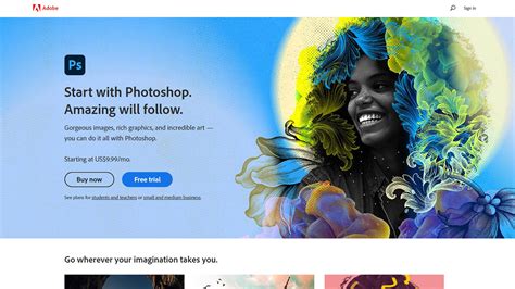For free Adobe Photoshop web site