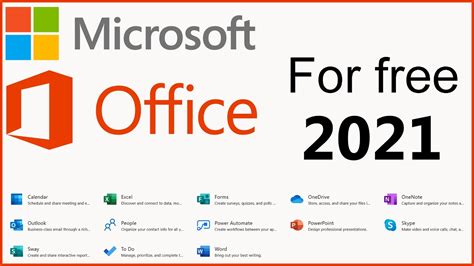 For free MS Office 2021 open