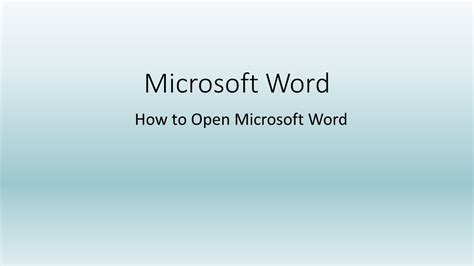 For free microsoft Word open