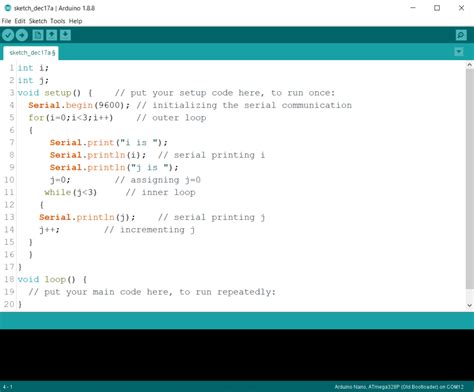 For loop arduino.  We will see how to use these loops in an Arduino program with an example pr...