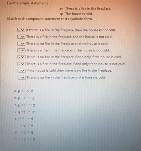 For the simple statements p There is a re in the replace. The house is