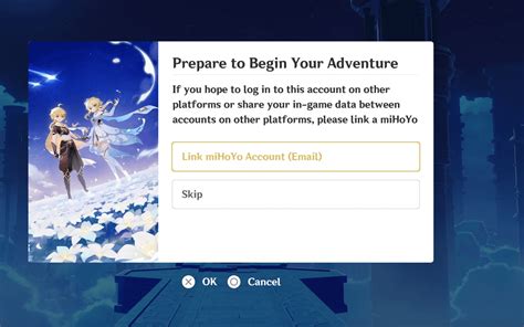 For those curious how you link an existing miHoYo account with
