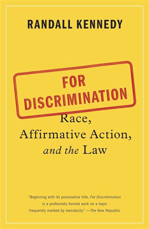 Download For Discrimination Race Affirmative Action And The Law By Randall Kennedy