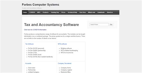 Forbes Computer Systems Taxation and Accountancy Software