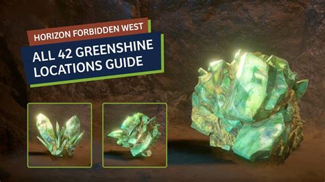 Forbidden west greenshine. This guide outlines the location of all Greenshine Stone Slabs in Horizon Forbidden West. Here’s how you can pick them all up and buy every upgrade in the game. 