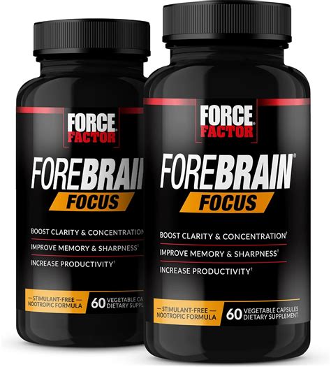 Force Factor Forebrain Focus Brain Booster, Brain Supplement to …