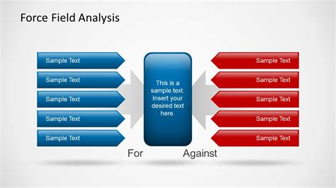 Force Field Analysis Powerpoint Template Slidemodel