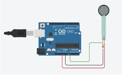 Force exercée sur un capteur de force - Arduino