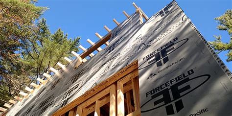  ForceField ® Weather Barrier System from Georgia-Pacific delivers a superior level of protection from the elements. This integrated water-resistive barrier (WRB) sheathing system can be used across your wood-framed residential structures from walls to sloped roofs. Engineered wood sheathing panels made with DryGuard ® . 
