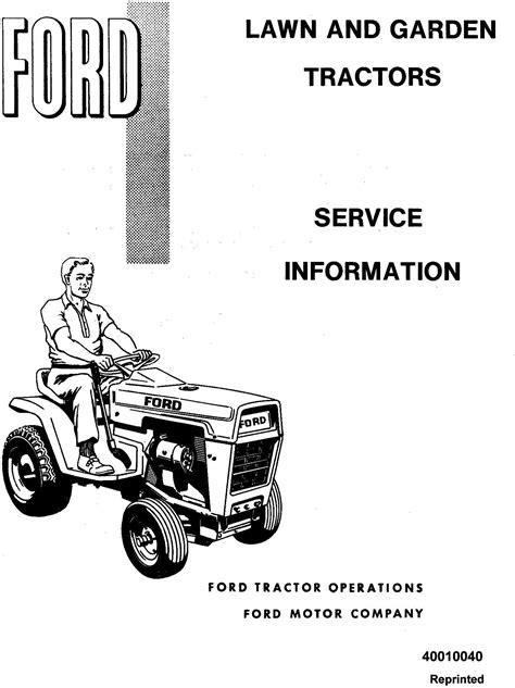 Ford 100 120 125 and 145 lawn and garden tractor service information repair manual se3391. - 1961 johnson outboard motor parts manual 75 hp v4s v4sl 13 13c electric 175.
