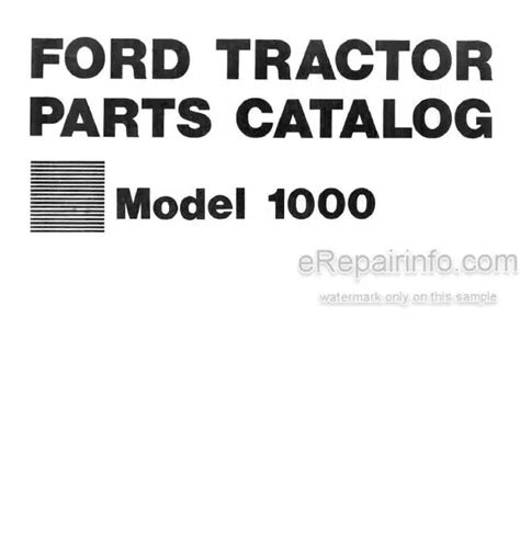 Ford 1000 2 cylinder compact tractor illustrated parts list manual. - Grade 10 social studies textbook bc.