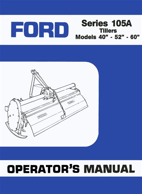 Ford 105a tiller service parts manual. - Manual of soil laboratory testing volume 3.