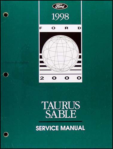 Ford 1998 taurus sable service manual. - 2006 harley davidson touring models service repair manual.